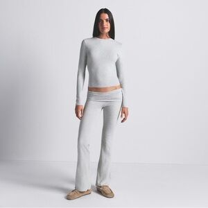 Skims Cotton Jersey LONG SLEEVE T-SHIRT